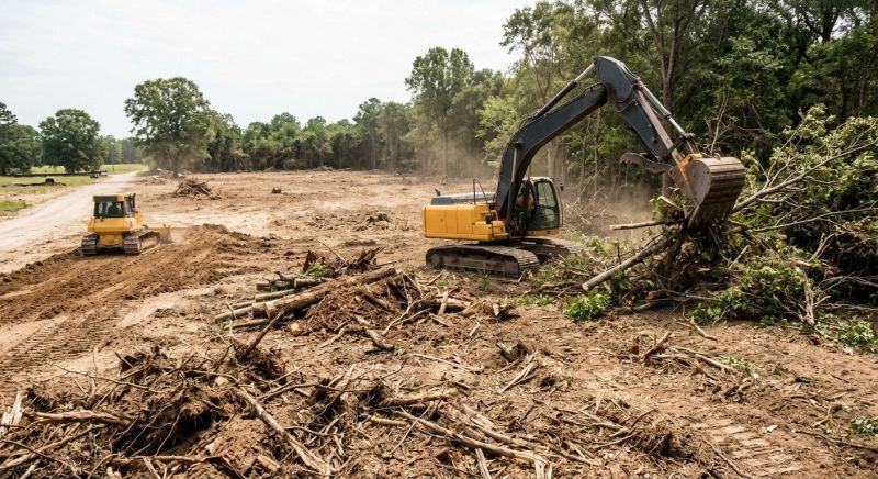 Commercial Lot Clearing in Katy, TX