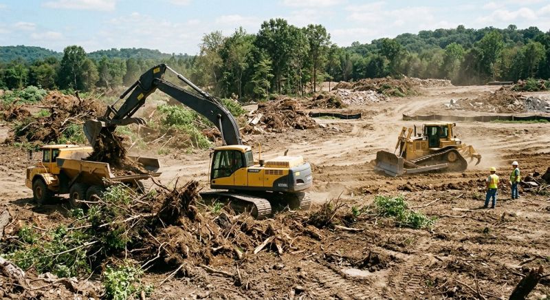 Construction Site Land Clearing in Cumming, GA