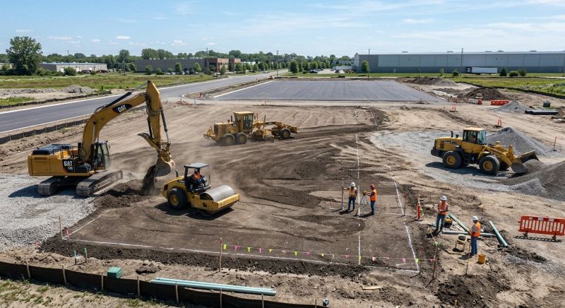Parking Lot Site Preparation in Gwinnett County, GA